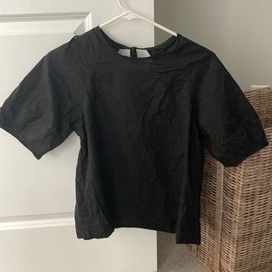 Open back cotton everlane shirt
